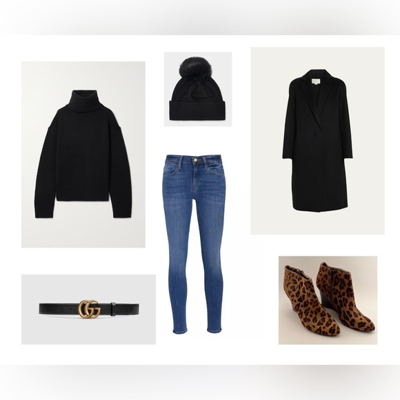 Adrienne Vittadini Sarah Calf Hair Leopard Print Wedge Ankle Booties Size 8 - Picture 2 of 11